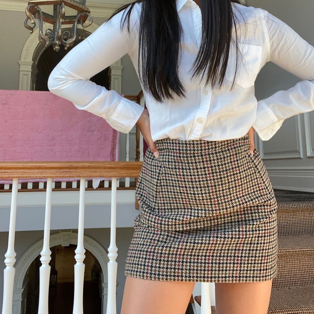 Tweed a line skirt size 4